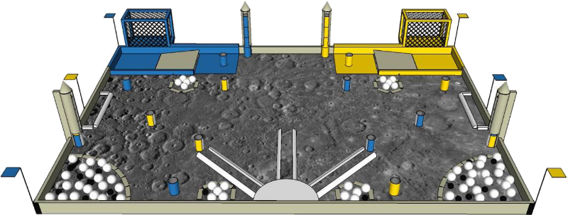 Eurobot 2017: Moon village game table